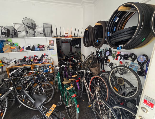 Cykelbutik sælges på Amager