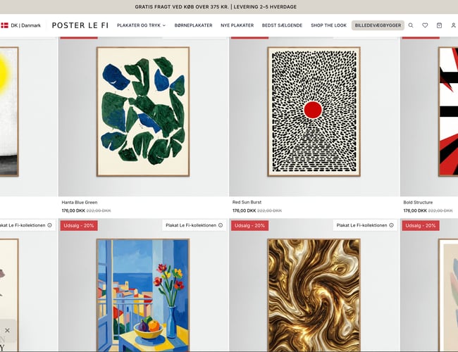 Posterlefi sælges – skalerbar plakat-webshop med print-on-demand og internationalt potentiale