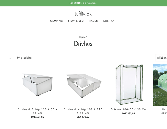 Dropship Webshop med omsætning.