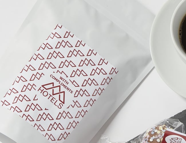 Webshop med specialiseret B2B-salg af slik og chokolade med firmalogo