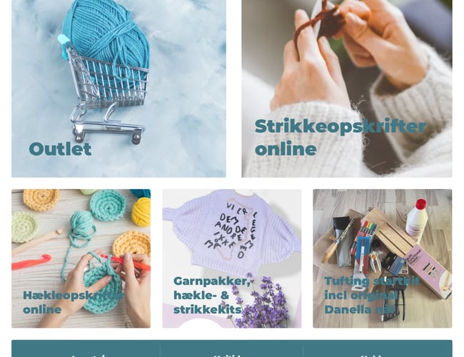 Webshop med garn, hobby og egne designede opskrifter sælges billigt af helbredsmæssige årsager