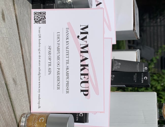 Køreklar dansk makeup webshop.