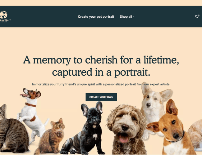 Thepawtraitfactory.com - Kæledyrsportrætter, puder, kaffekrus og muleposer