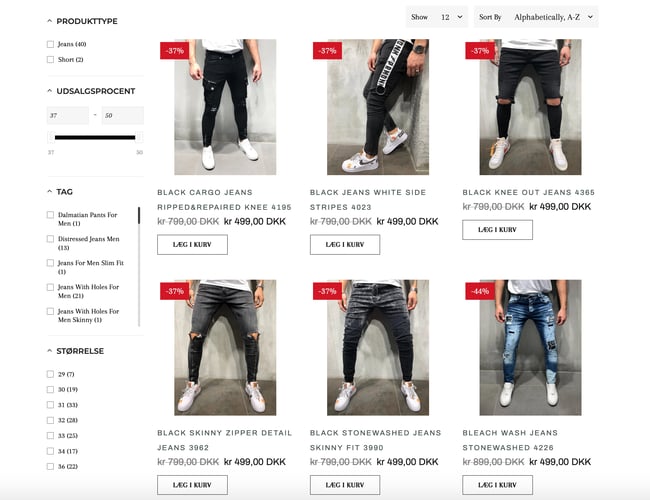 Webshop til herretøj sælges (dropshipping)