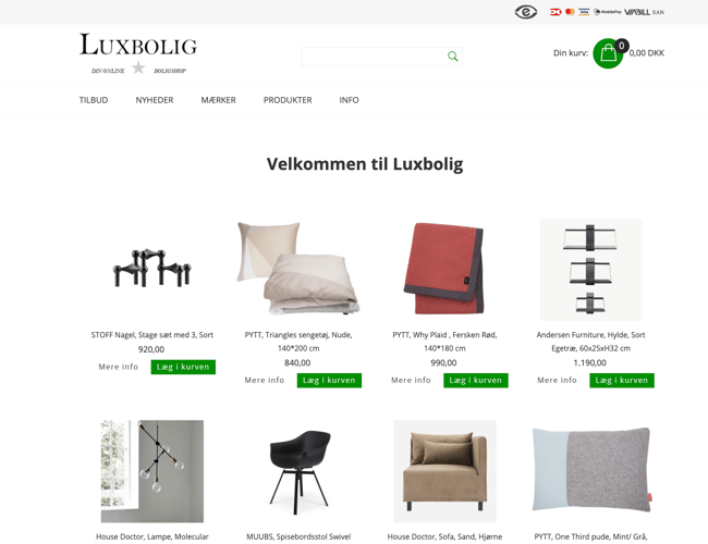Veldrevet 5 år gammel boligwebshop sælges - Omsætning 2020: 954.000 kr. - 4,5 på Trustpilot 