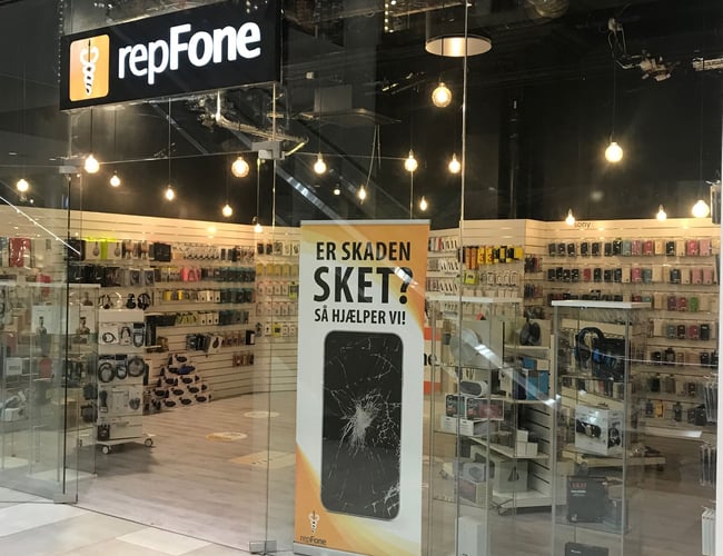 Repfone.dk - Mobil-computer reparations butik og salg - Overskud på 500.000kr.