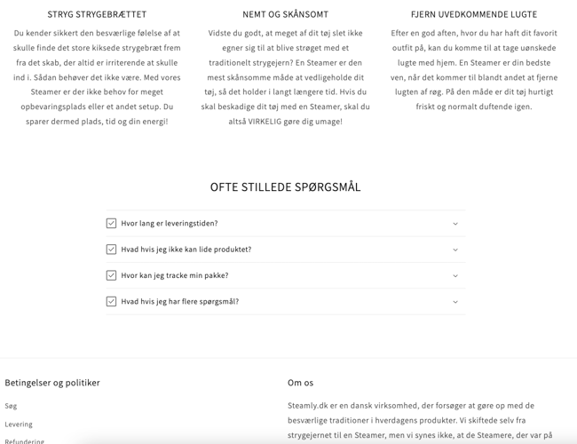 Steamly.dk | Webshop med salg af Steamers med dropshipping leverandør i EU | 100% køreklar