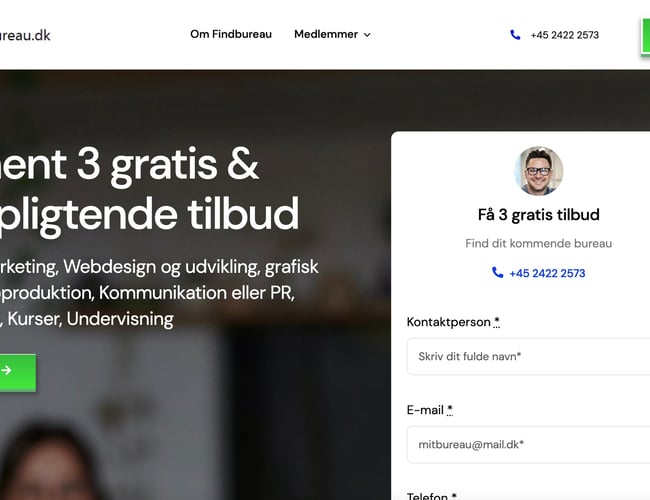 Findbureau.dk - Søger partner til at købe andele af virksomheden - 10 til 40%