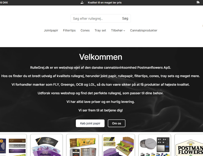 3 måneder gammel Rullegrejs webshop med store muligheder!