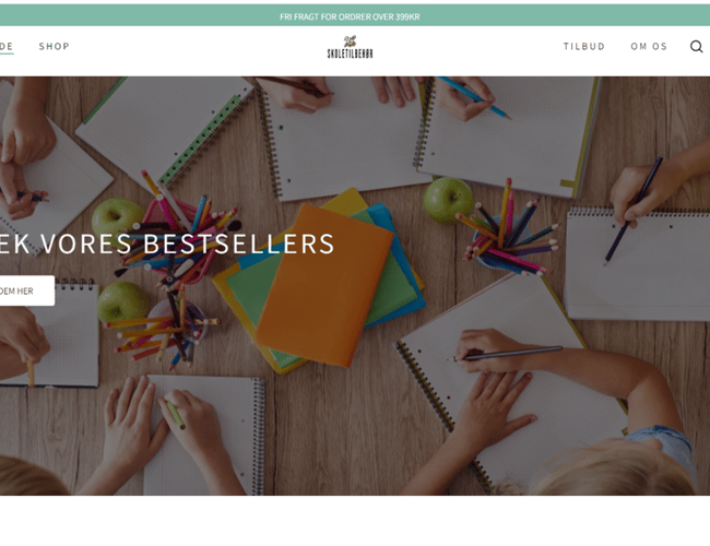 Webshop lærende legetøj og skoletilbehør sælges billigt