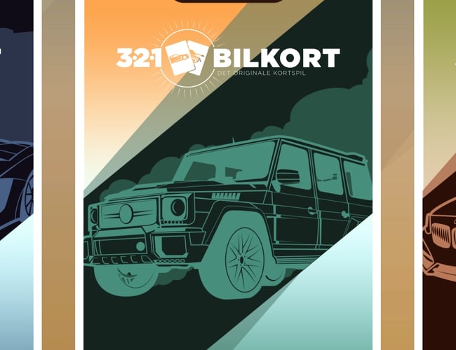Mobilspil baseret på "Bilkort" til iPhone og Android