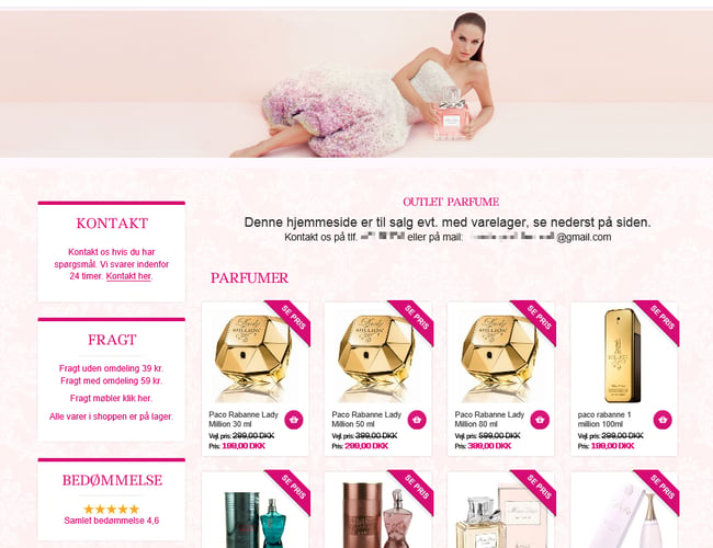 Parfume webshop