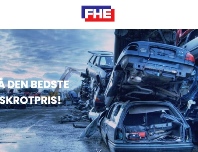 FHE.dk - Ny igangværende skrot hjemmeside med oplysninger fra skrot biler 