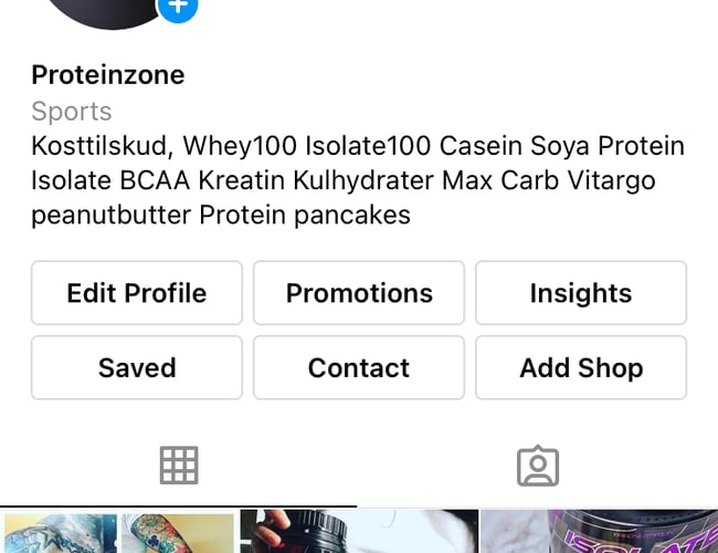 Fitness Instagram profil 