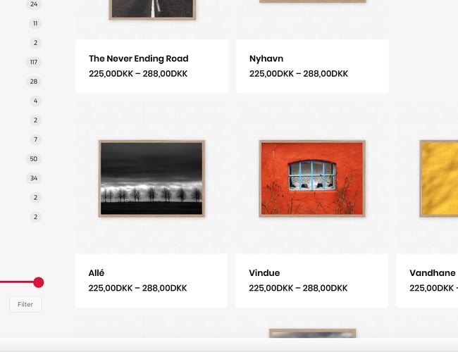Unik plakatportal for designere og fotografer, der er et stort udviklingspotentiale