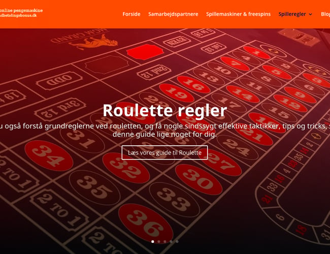 Komplet casino affiliatesite som har aftale med casinoer & et åbenlyst og godt domæne.