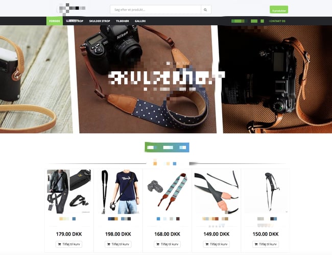 DSLR Kamera tilbehør webshop med god omsætning