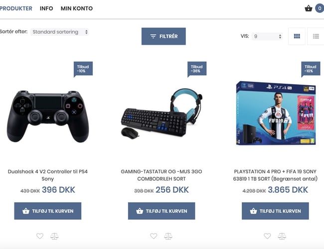 Shophits.dk - Dropshipping webshop med elektronik og gadgets - Omsat for 32.000 kr.