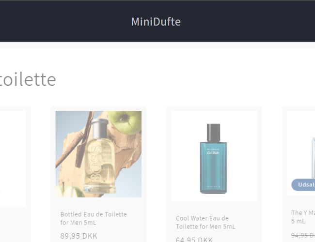 Parfume samples