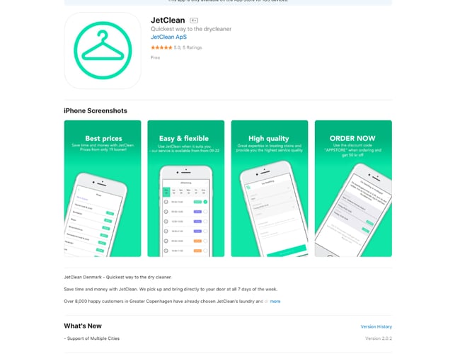 Jetclean.dk - Salg af andele i online renseri med million omsætning for erhverv og privat