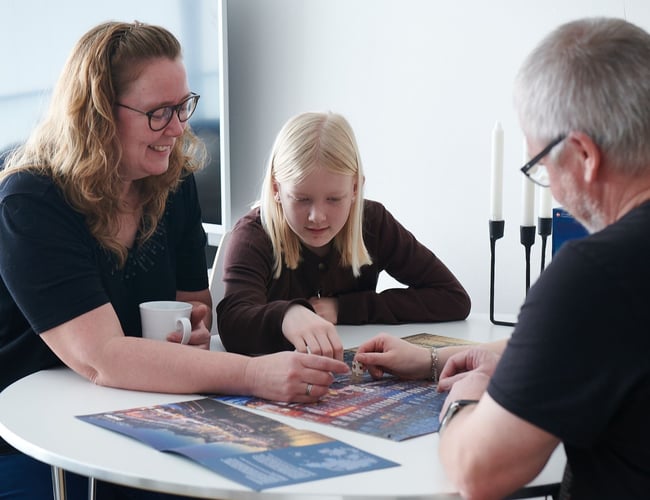Puslespil mærke med unikke danske bymotiver