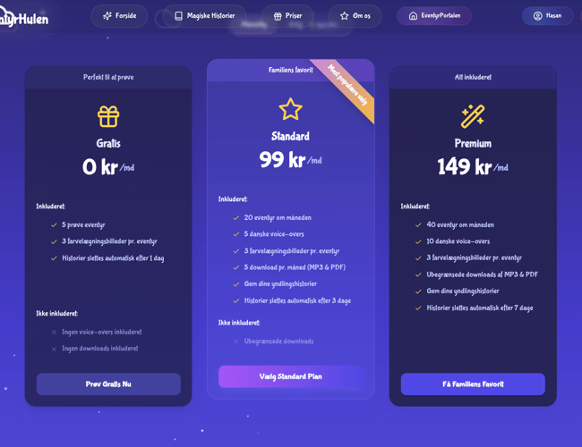 Eventyrhulen.nu – Magisk AI-historieunivers for børn 100% automatisere