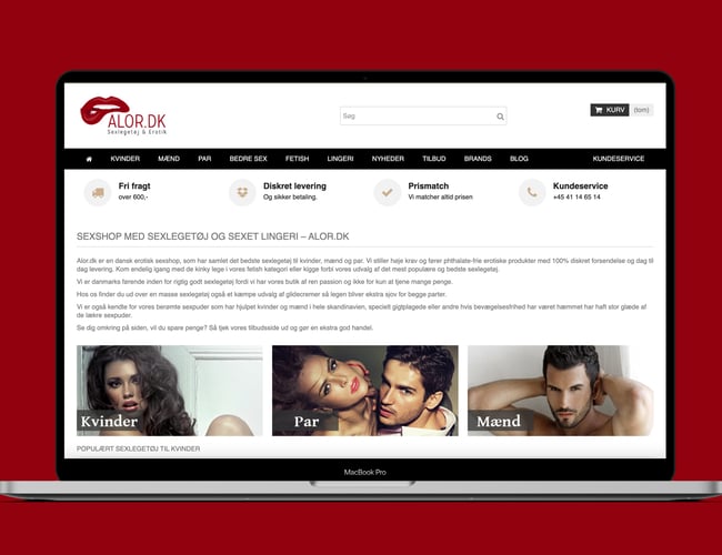 9 år gammel erotiske webshops B2C 2 Danske 1 Svensk samt 24 år gammel B2B Lingeri Shop varelager 2.000.000 + 