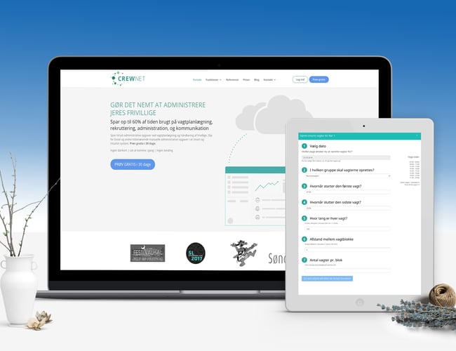 SaaS virksomhed med kunder og omsætning inden for event administrations software