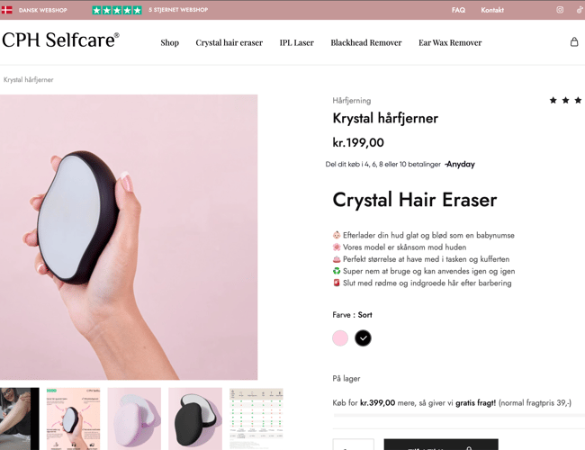 Salg af Webshop i attraktiv branche med varelager (Aktiver ikke virksomhed)