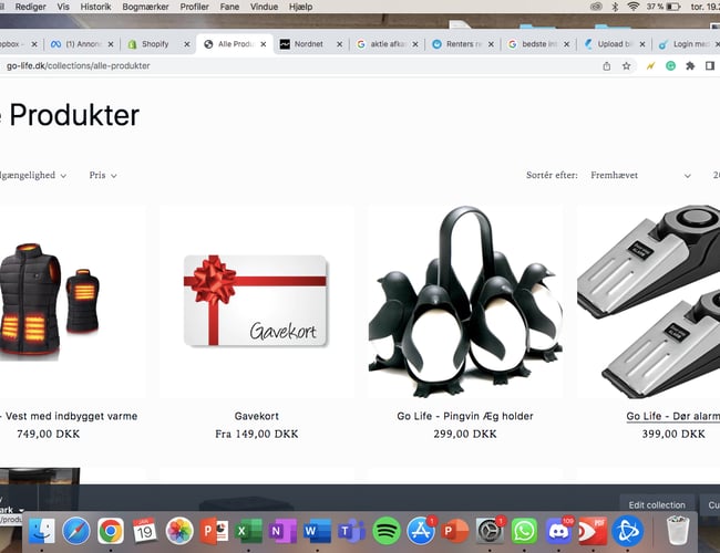 Køreklar dropshipping webshop sælges