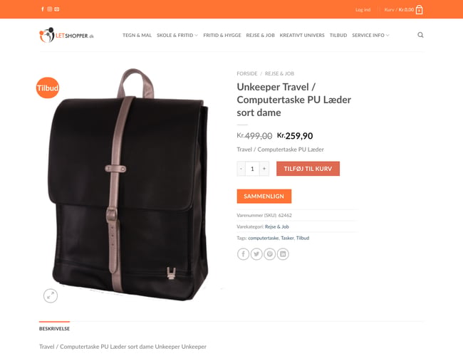 Universel webshop inkl. indkøbsaftale sælges | letshopper.dk