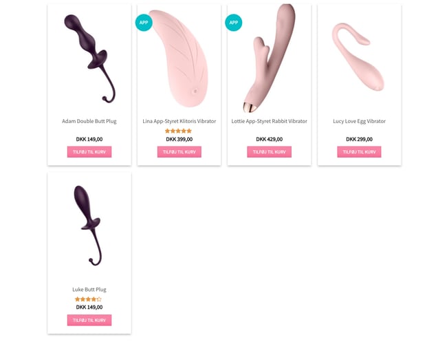 morelust.dk - Webshop med salg af sexlegetøj til kvinder, mænd og par 