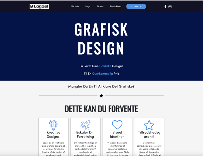 Køreklar Webshop med dropservice aftale - Grafisk design alt lige fra logo til flyers - Der er omsat for 24.453 kr.