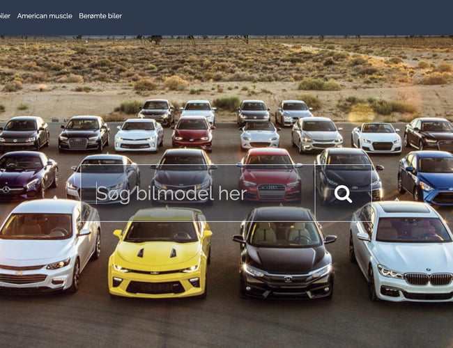 Bildata.dk - database med mere end 50.000 biler sælges