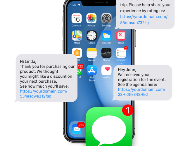 SMS Engagement Platform med Kunder og Omsætning Til Salg