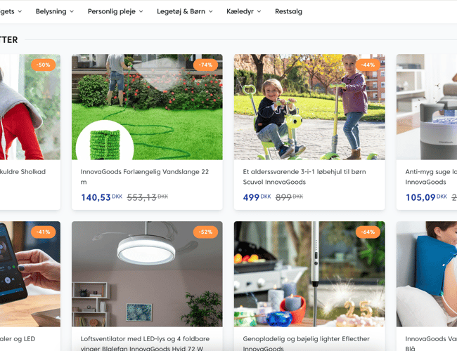Succesfuld webshop med en omsætning på 50 mio