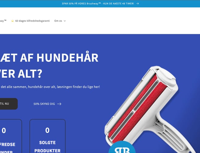 Dropshipping webshop, klar til at blive skudt igang!
