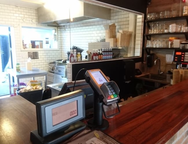 Texas Burger til salg på Albertslund Bytorv