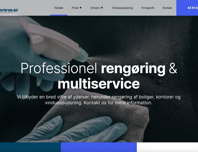 Rengøringsfirma sælges - Søger partner til at drive webshop