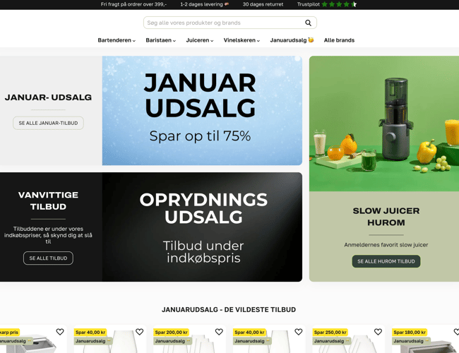 Selvkørende webshop med stærke brands