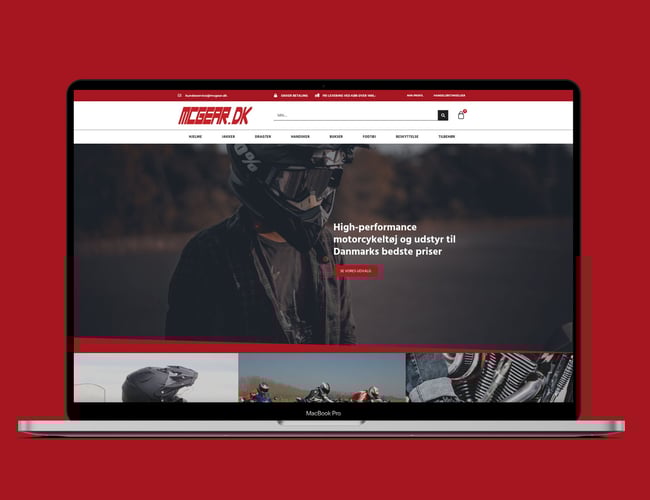 MCGEAR - webshop med motorcykel udstyr og beklædning - ren dropshipping