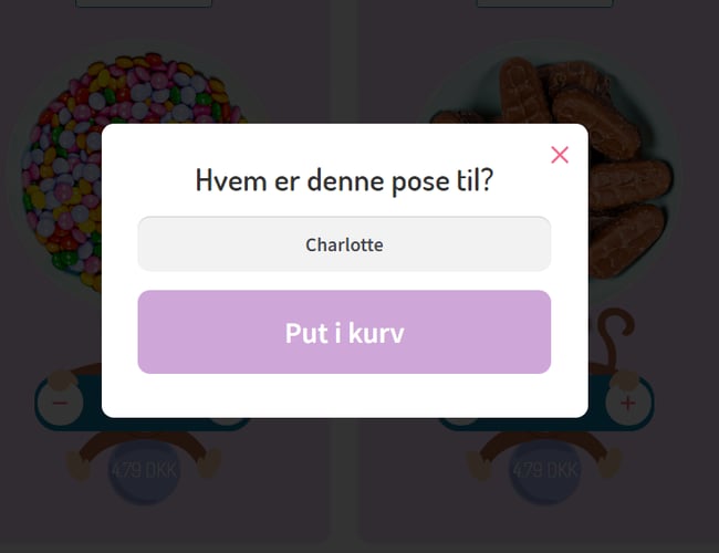 Salg af slikaben.dk - Omsætning: 133.000 kr. 