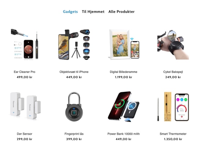 Dropshipping webshop sælges - Traceful.dk - EU leverandør med 2-4 dages levering 