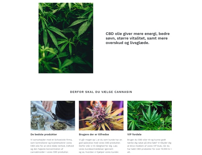 cannasin.dk - Salg af CBD virksomhed med stort køberkartotek og nye kunder hver måned! 