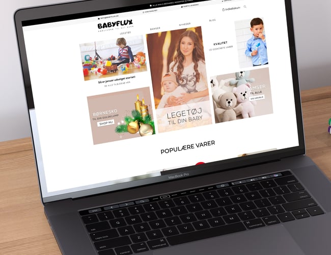 Webshop med salg af baby tøj/udstyr søger partner - Omsætning 2018: 1.100.000 DKK 