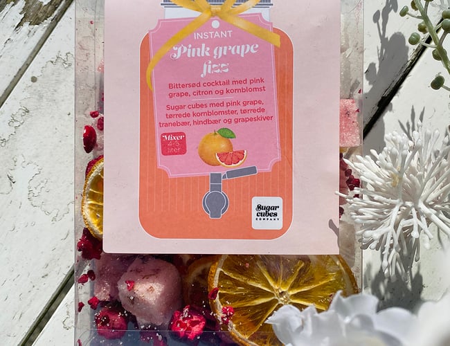 INSTANT COCKTAIL MAGIC - med sugar cubes fyldt med smag og pynt til dine cocktails