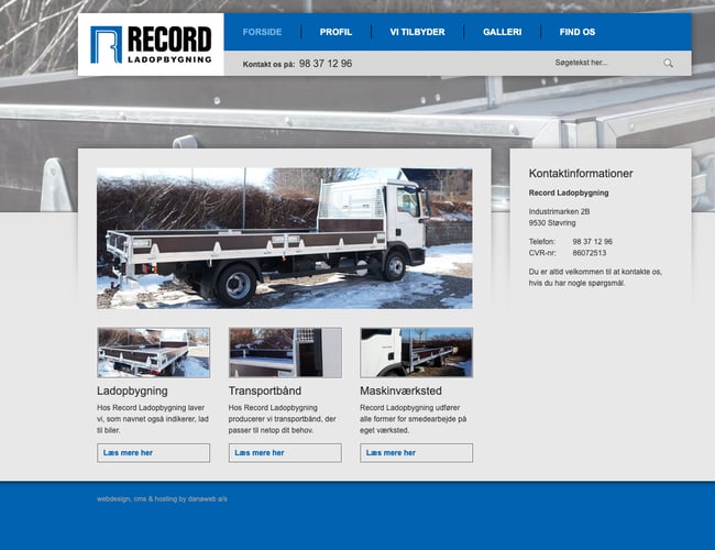 Recordladopbygning.dk - Maskinfabrik i Nordjylland med ordre fra både B2B og B2C sælges med faste kunder