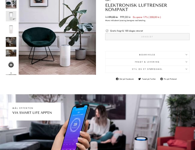 Køreklar niche sports/Wellness Shopify shop med customized tema og gode leverandør aftaler - 100% konverteringsoptimeret. 