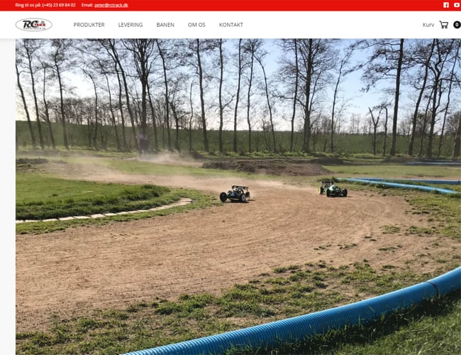 Webshop med salg af fjernstyrede biler og reservedele + lager - RC biler