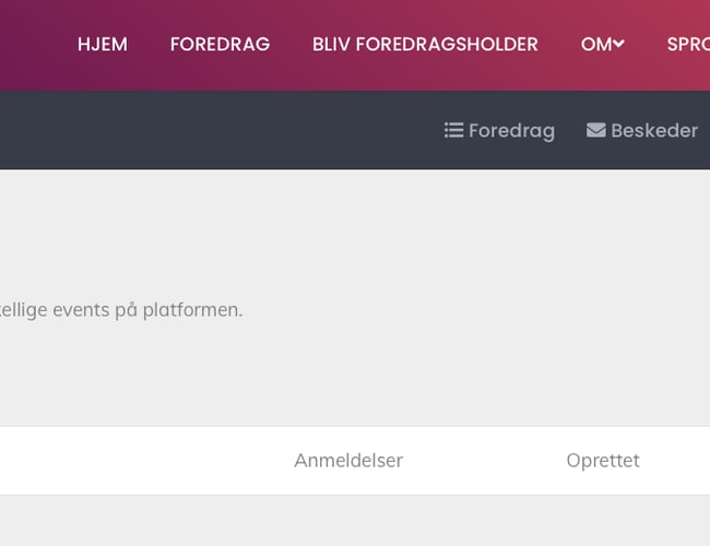 Skalerbar platform B2B / B2C (pt. for foredragsholdere)